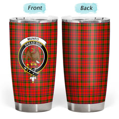 Clan Munro Modern Tartan Crest Tumbler ZH28 Clan Munro Tartan Today