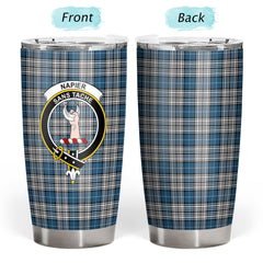 Clan Napier Modern Tartan Crest Tumbler XR54 Clan Napier Tartan Today