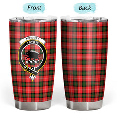 Clan Nesbitt Modern Tartan Crest Tumbler KM67 Clan Nesbitt Tartan Today