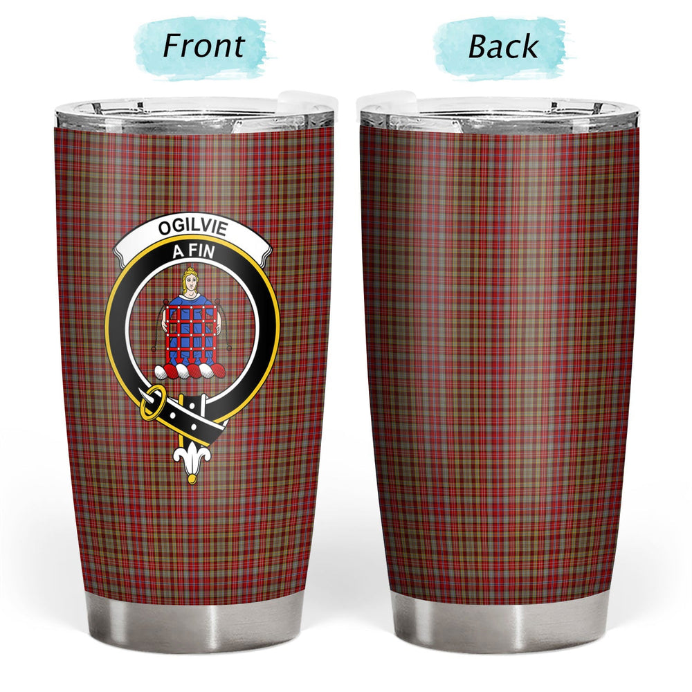Clan Ogilvie Tartan Crest Tumbler OZ21 Clan Ogilvie Tartan Today