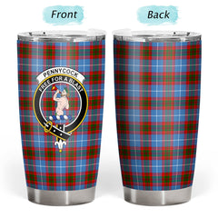 Clan Pennycook Tartan Crest Tumbler JA51 Clan Pennycook Tartan Today