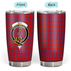 Clan Rait Tartan Crest Tumbler QN97 Clan Rait (Rait Tartan) Tartan Today