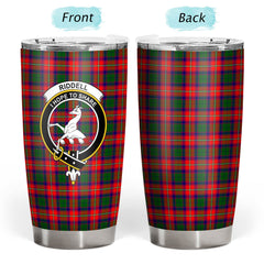 Clan Riddell Tartan Crest Tumbler JR54 Clan Riddell Tartan Today
