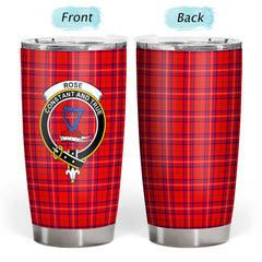 Clan Rose Modern Tartan Crest Tumbler SS27 Clan Rose Tartan Today