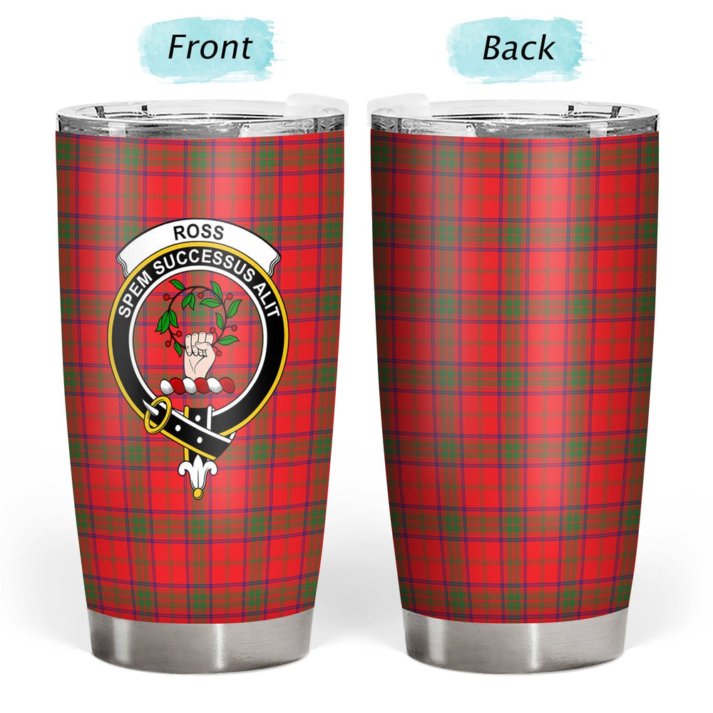 Clan Ross Modern Tartan Crest Tumbler KF85 Clan Ross Tartan Today