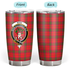 Clan Ross Modern Tartan Crest Tumbler KF85 Clan Ross Tartan Today