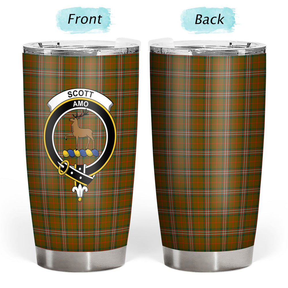 Clan Scott Brown Modern Tartan Crest Tumbler FB28 Clan Scott (Scott Tartan) Tartan Today
