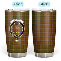 Clan Scott Brown Modern Tartan Crest Tumbler FB28 Clan Scott (Scott Tartan) Tartan Today
