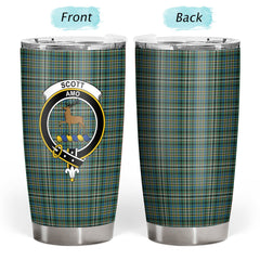 Clan Scott Green Ancient Tartan Crest Tumbler BN45 Clan Scott (Scott Tartan) Tartan Today