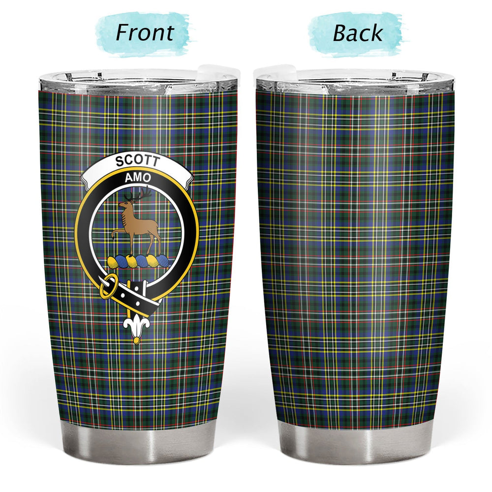 Clan Scott Green Modern Tartan Crest Tumbler FV22 Clan Scott (Scott Tartan) Tartan Today
