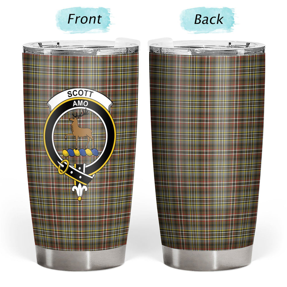 Clan Scott Green Weathered Tartan Crest Tumbler NR99 Clan Scott (Scott Tartan) Tartan Today
