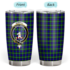 Clan Sempill Modern Tartan Crest Tumbler XY85 Clan Sempill Tartan Today