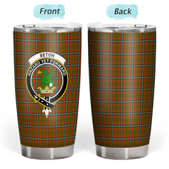 Clan Seton Hunting Modern Tartan Crest Tumbler WG88 Clan Seton Tartan Today
