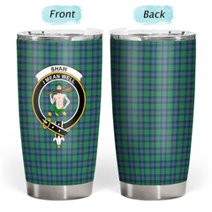 Clan Shaw (of Sauchie) Ancient Tartan Crest Tumbler FM90 Clan Shaw Tartan Today