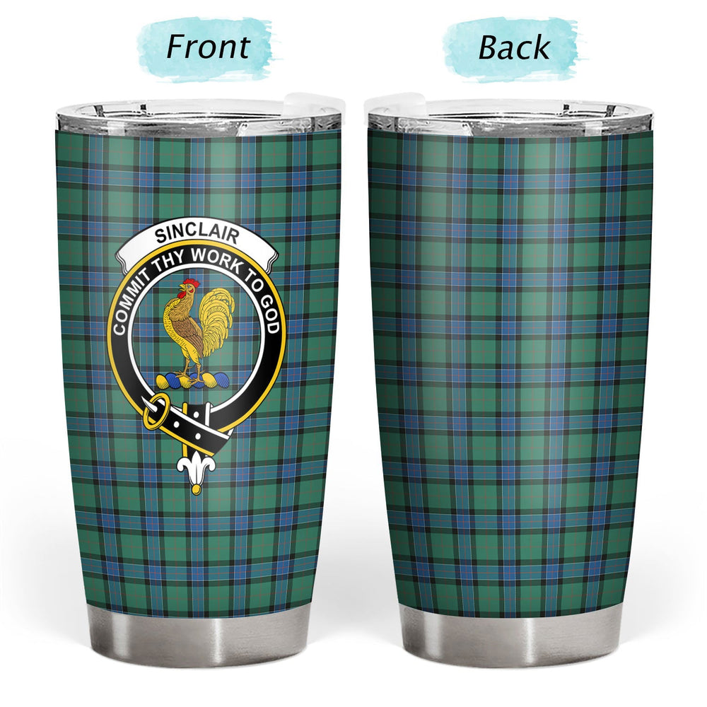 Clan Sinclair Hunting Ancient Tartan Crest Tumbler CT65 Clan Sinclair Tartan Today