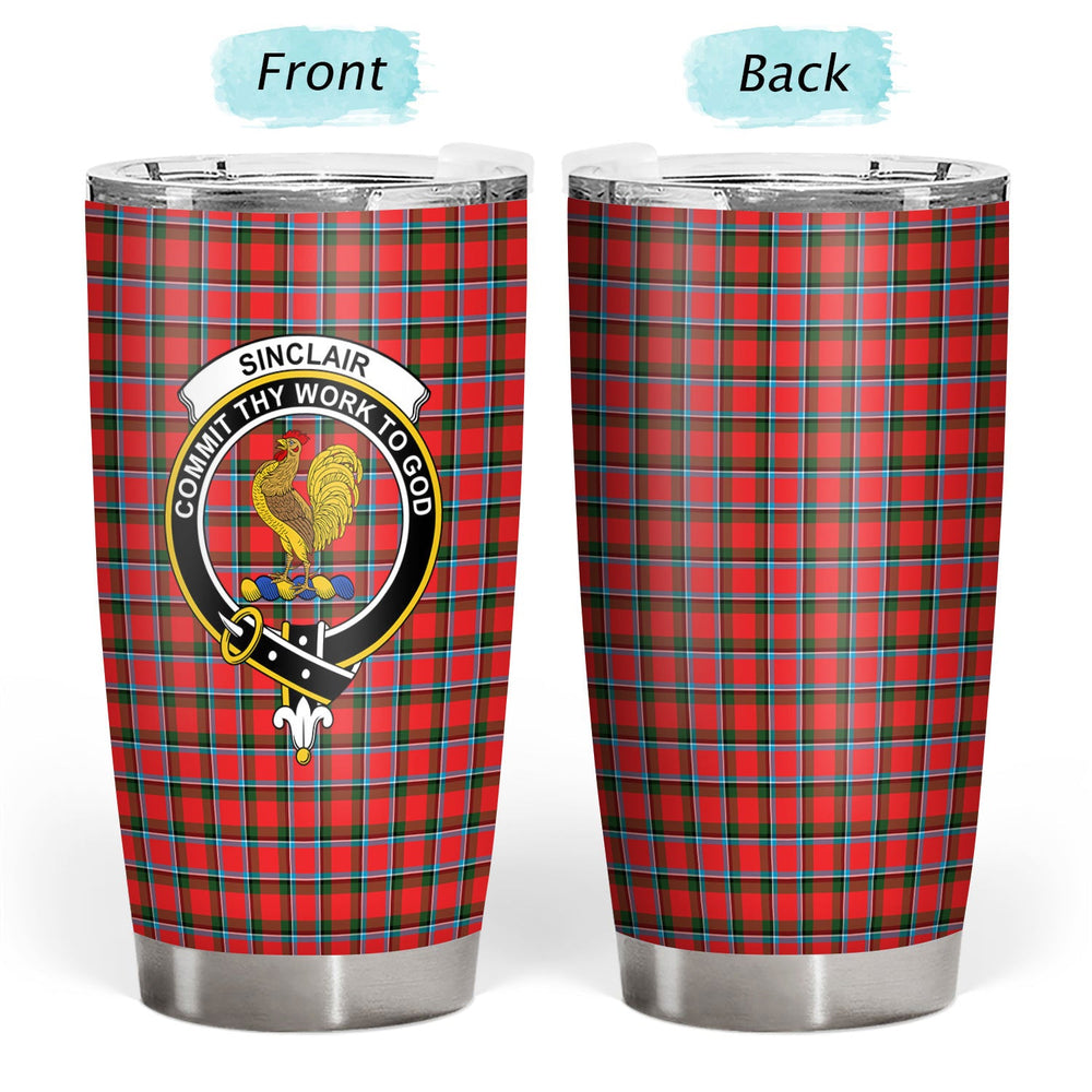 Clan Sinclair Modern Tartan Crest Tumbler AA52 Clan Sinclair Tartan Today
