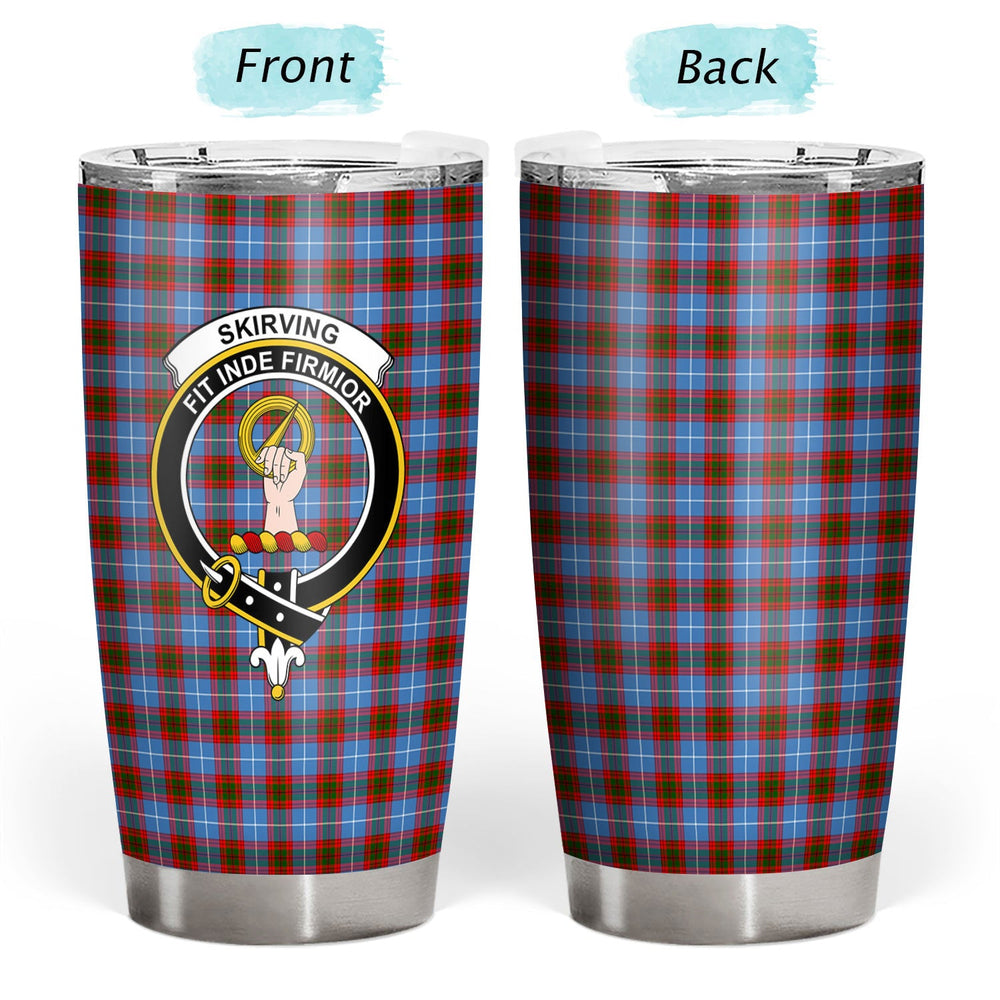 Clan Skirving Tartan Crest Tumbler KY53 Clan Skirving Tartan Today