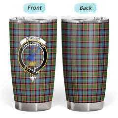 Clan Stirling (of Cadder-Present Chief) Tartan Crest Tumbler CO90 Clan Stirling Tartan Today