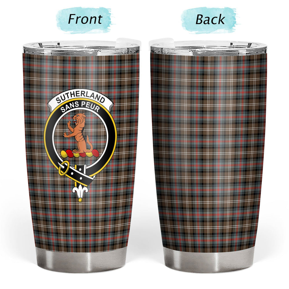 Clan Sutherland Weathered Tartan Crest Tumbler HN41 Clan Sutherland Tartan Today