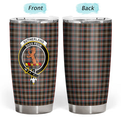 Clan Sutherland Weathered Tartan Crest Tumbler HN41 Clan Sutherland Tartan Today