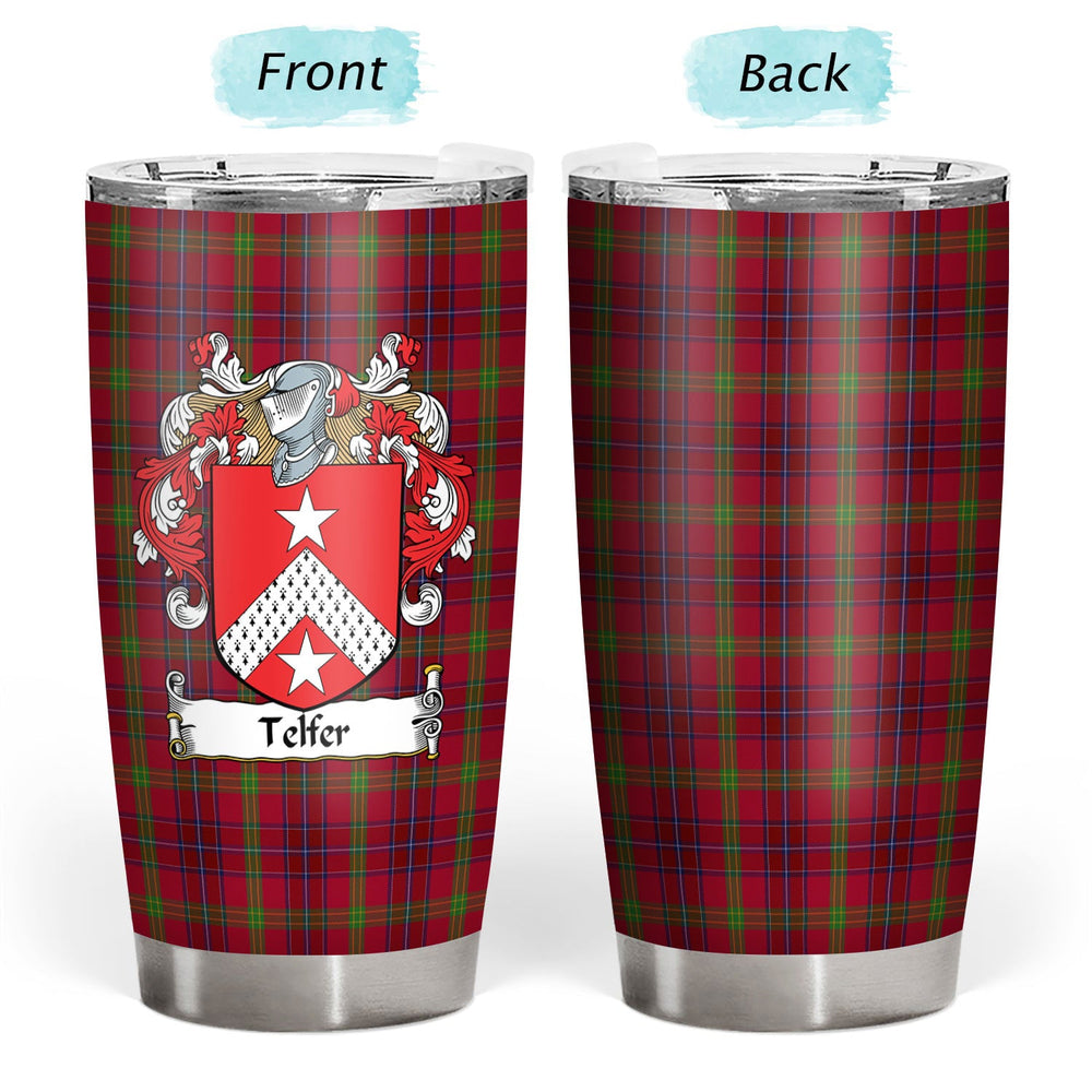 Clan Telfer Tartan Crest Tumbler IC93 Clan Hall Tartan Today