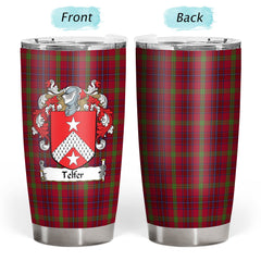 Clan Telfer Tartan Crest Tumbler IC93 Clan Hall Tartan Today