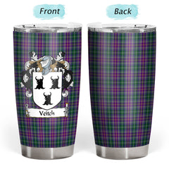 Clan Veitch Hunting Tartan Crest Tumbler BK51 Clan Hall Tartan Today