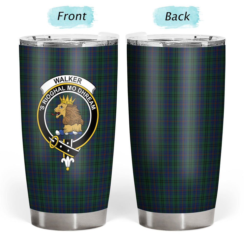 Clan Walker Hunting Tartan Crest Tumbler IS29 Clan Hall Tartan Today