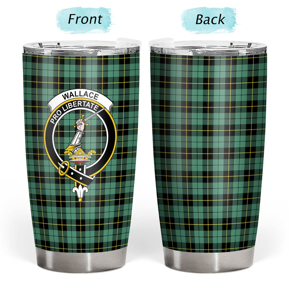 Clan Wallace Hunting Ancient Tartan Crest Tumbler HC30 Clan Wallace Tartan Today