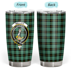 Clan Wallace Hunting Ancient Tartan Crest Tumbler HC30 Clan Wallace Tartan Today