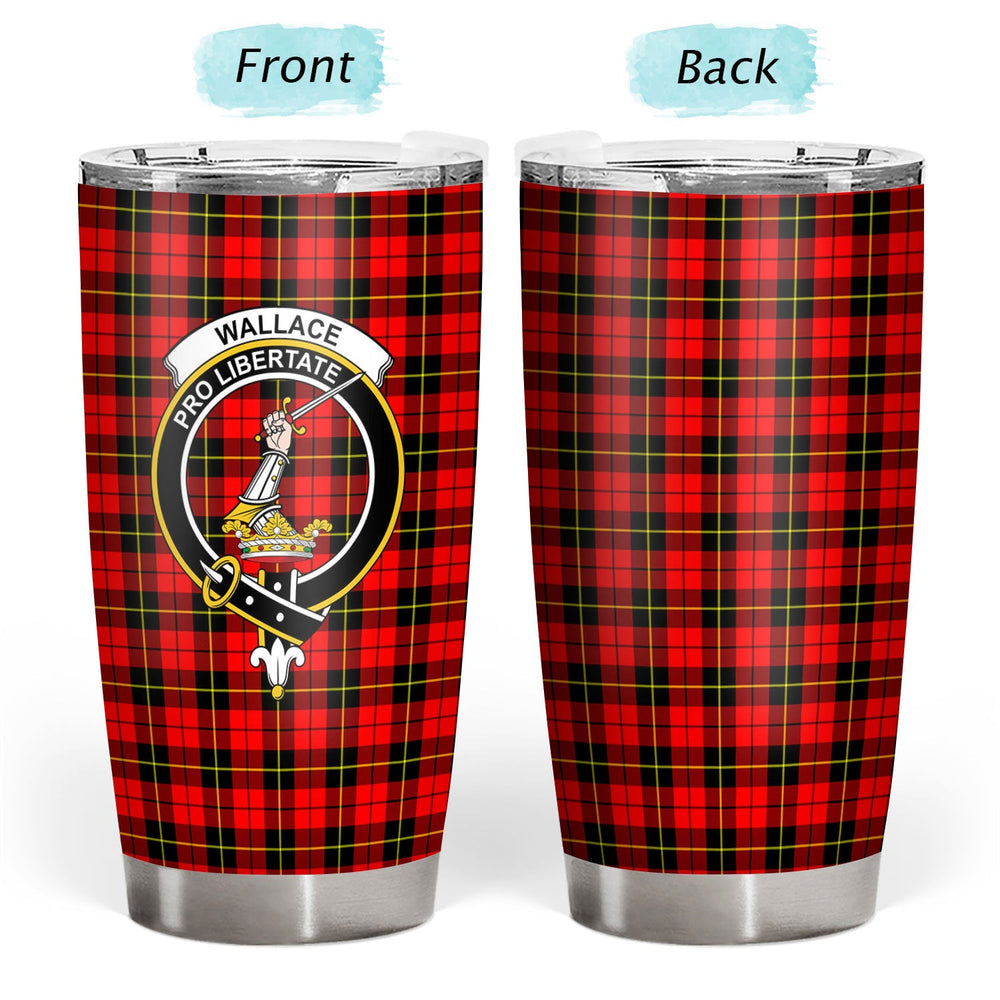 Clan Wallace Hunting Red Tartan Crest Tumbler QI77 Clan Wallace Tartan Today