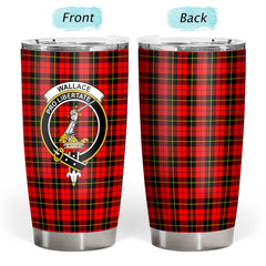 Clan Wallace Hunting Red Tartan Crest Tumbler QI77 Clan Wallace Tartan Today