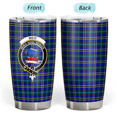 Clan Weir Modern Tartan Crest Tumbler AO13 Clan Weir Tartan Today