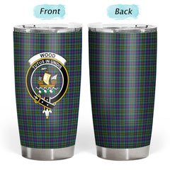 Clan Wood Tartan Crest Tumbler VW74 Clan Wood Tartan Today