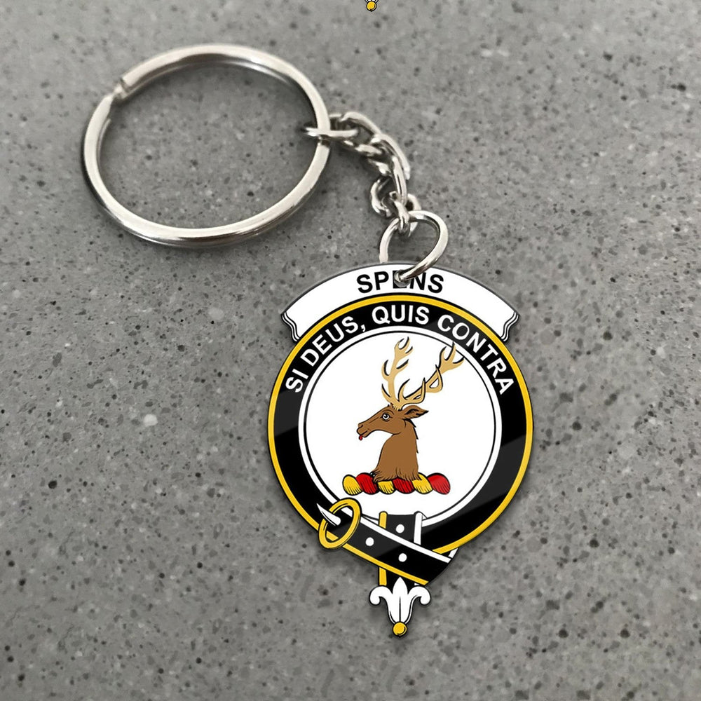 Clan Spens (or Spence) Tartan Crest Keychain KI52 Clan Spens Tartan Today