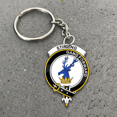Clan Stirling (of Cadder-Present Chief) Tartan Crest Keychain LN15 Clan Stirling Tartan Today