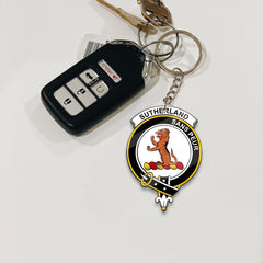 Clan Sutherland II Tartan Crest Keychain WE14 Clan Sutherland Tartan Today