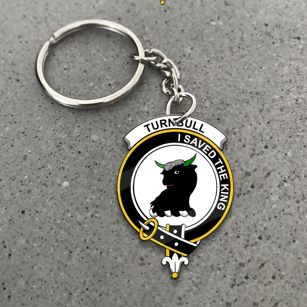 Clan Turnbull Tartan Crest Keychain LP26 Clan Turnbull Tartan Today