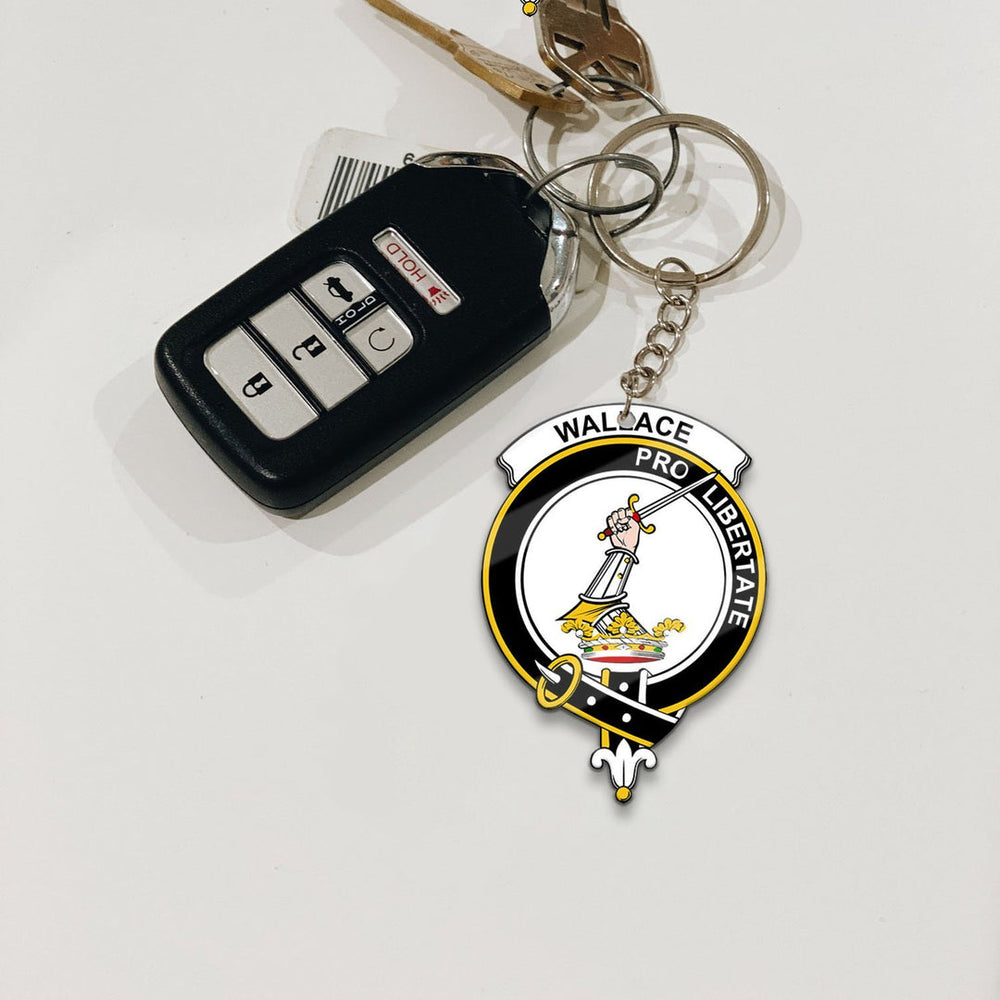 Clan Wallace Tartan Crest Keychain YP65 Clan Wallace Tartan Today