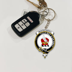 Clan Whiteford Tartan Crest Keychain QA79 Clan Hall Tartan Today