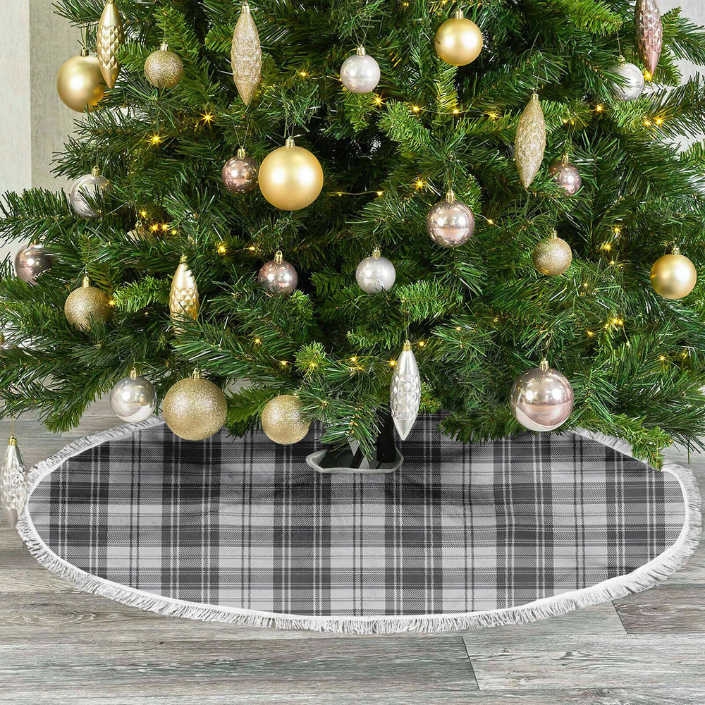 Clan Douglas Grey Modern Tartan Christmas Tree Skirt SM71 Douglas Grey Modern Tartan Tartan Christmas