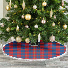 Clan Galloway Red Tartan Christmas Tree Skirt YD24 Galloway Red Tartan Tartan Christmas