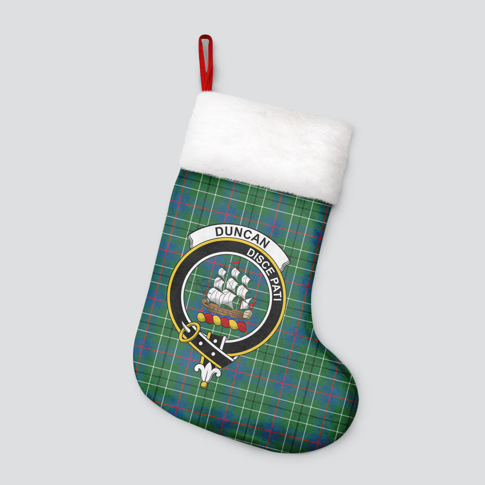 Clan Duncan Ancient Tartan Crest Christmas Stocking XQ57 Duncan Ancient Tartan Tartan Stocking
