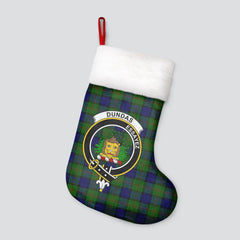 Clan Dundas Modern Tartan Crest Christmas Stocking DH84 Dundas Modern Tartan Tartan Stocking