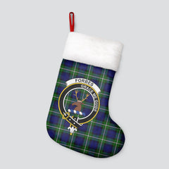 Clan Forbes Modern Tartan Crest Christmas Stocking ND65 Forbes Modern Tartan Tartan Stocking