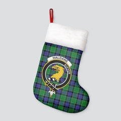 Clan Haldane Tartan Crest Christmas Stocking MB52 Haldane Tartan Tartan Stocking