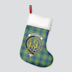 Clan Johnstone Ancient Tartan Crest Christmas Stocking ZJ76 Johnstone Ancient Tartan Tartan Stocking