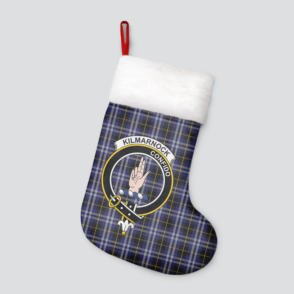 Clan Kilmarnock Tartan Crest Christmas Stocking IU78 Kilmarnock Tartan Tartan Stocking