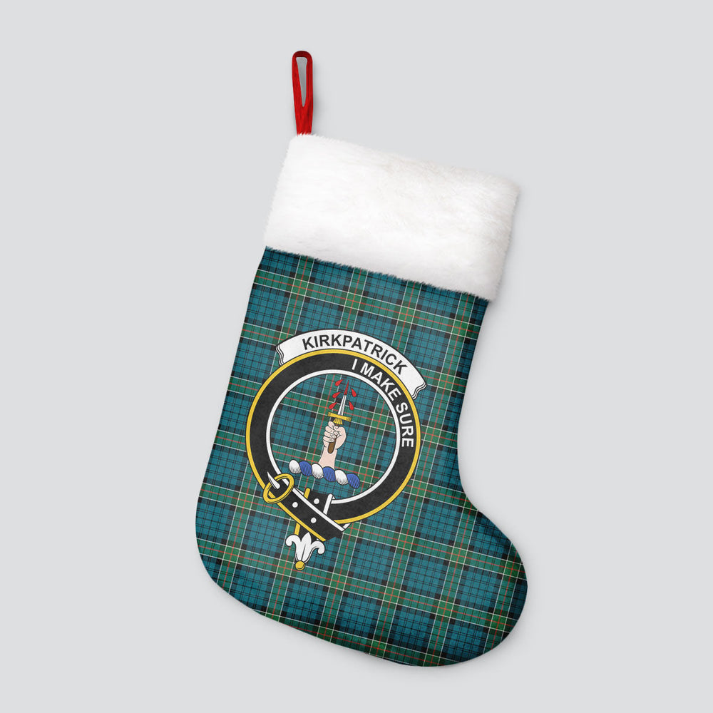 Clan Kirkpatrick Ancient Tartan Crest Christmas Stocking HY15 Kirkpatrick Ancient Tartan Tartan Stocking