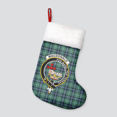 Clan MacDonald of the Isles Hunting Ancient Tartan Crest Christmas Stocking RQ16 MacDonald of the Isles Hunting Ancient Tartan Tartan Stocking